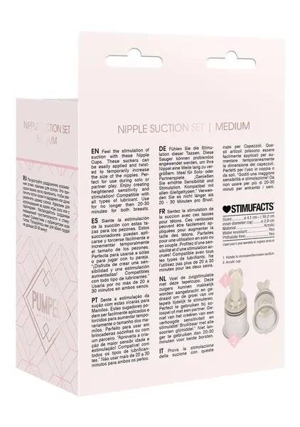 Shots Nipple Suction System Medium - Adjustable Vacuum Cups Set
