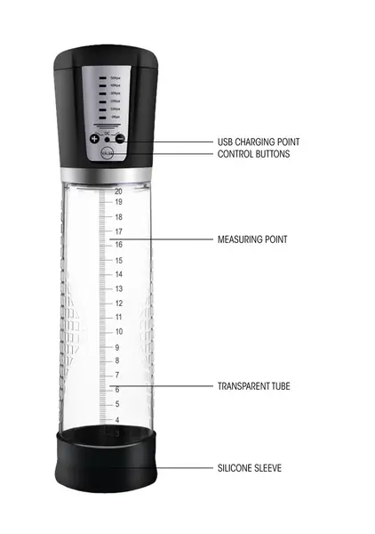 Shots Premium Automatic Intimate Machine Rechargeable 290mm Black