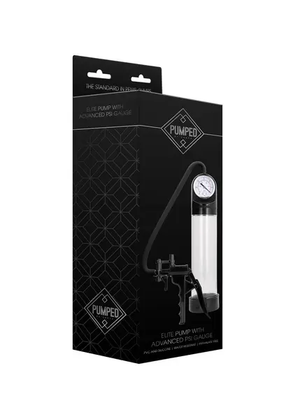 Pumped Elite Vacuum System Black with Advanced PSI Gauge 20cm