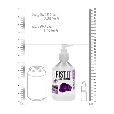 Fist It Water-Based Gel Lubricant 500 ml - Dermatologically Tested