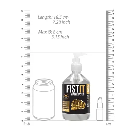 Fist It Water-Based Personal Gel 500 ml - Dermatologically Tested, Neutral