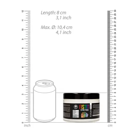 Fist It Extra Thick Rainbow Water-Based Lubricant 500ml, Colourless
