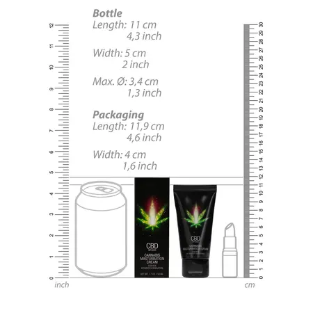 Cobeco Pharma CBD Cannabis Intimate Cream for Women 50ml Water-Based