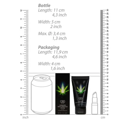 Cobeco Pharma CBD Cannabis Intimate Cream for Men 50 ml Water-Based
