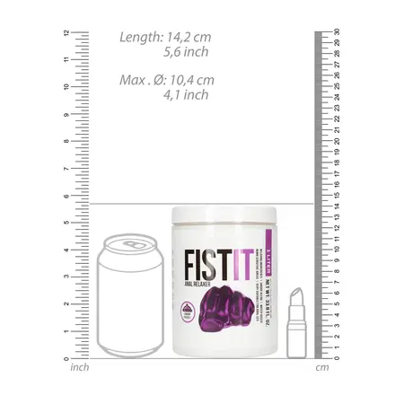 Fist It Water-Based Relaxing Gel 1000 ml - Large Volume Lubricant