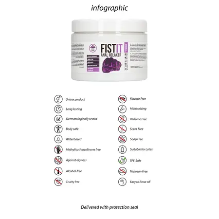 Fist It Water-Based Lubricant 500 ml - Long-Lasting Formula