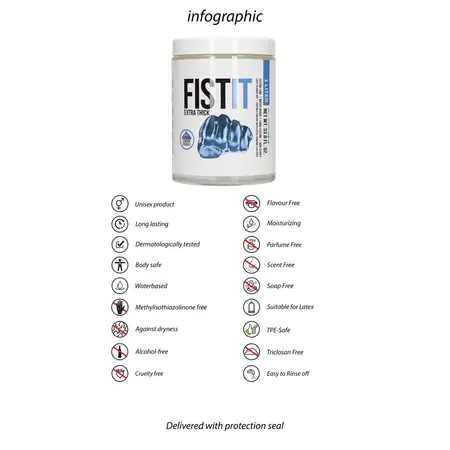 Fist It Extra Thick Water-Based Lubricant 1000 ml - Long-Lasting Formula
