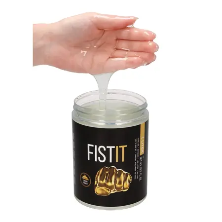 Fist It Water-Based Lubricant 1000 ml - Large Transparent Gel Jar