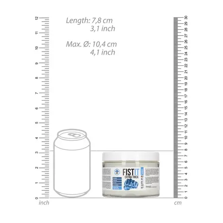 Fist It Extra Thick Lubricant Water-Based 500ml Large Capacity Bottle