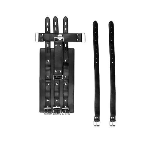 Shots Leather Arm Binder Model - Adjustable Black Restraint System