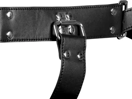 Shots Leather Arm Binder Model - Adjustable Black Restraint System