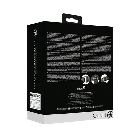 Shots Leather Arm Binder Model - Adjustable Black Restraint System