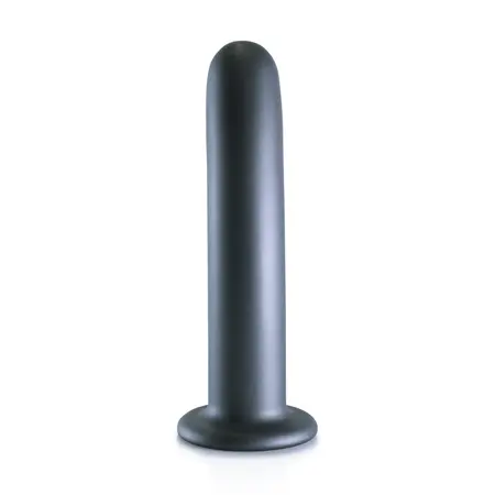 OUCH! Smooth Silicone 17 cm Intimate Model with Suction Cup, Metallic Blue
