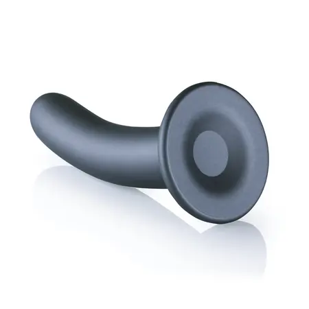 OUCH! Smooth Silicone 17 cm Intimate Model with Suction Cup, Metallic Blue