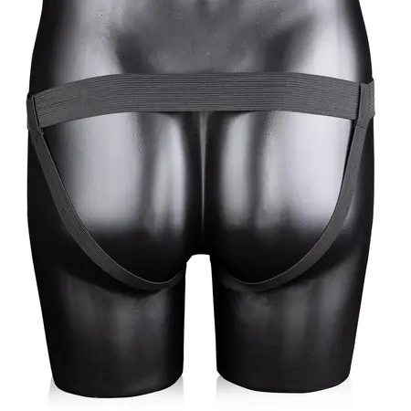 Ouch! Glow in the Dark Curved Hollow Strap-On Adjustable 20 cm
