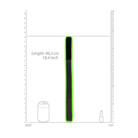 OUCH! Adjustable Biceps Band Glow in the Dark - Fluorescent Green Harness