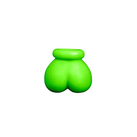 Ouch! Glow in the Dark Ball Gag Adjustable Neon Green Accessory