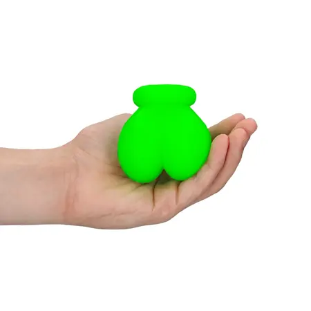 Ouch! Glow in the Dark Ball Gag Adjustable Neon Green Accessory