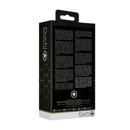 Ouch! Glow in the Dark Silicone Plug & Support Ring - Fluorescent Green
