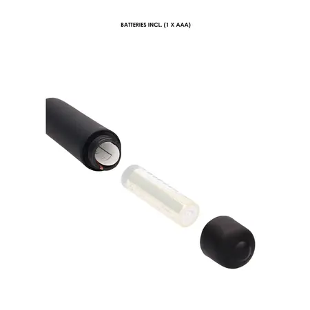OUCH! Silicone Vibrating Extra Long Intimate Sounding Probe Black