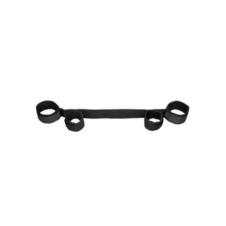 OUCH! Adjustable Black Spreader Bar with Hand & Ankle Restraint System 70cm