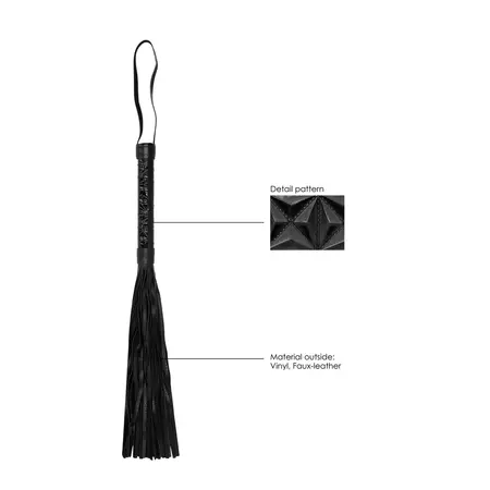 OUCH! Faux Leather Whip Burgundy 38.5cm - Durable Intimate Accessory