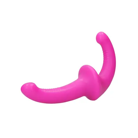 OUCH! Silicone Strapless Strap-On Purple 10-Speed Remote Control 12cm