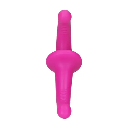OUCH! Silicone Strapless Strap-On Purple 10-Speed Remote Control 12cm