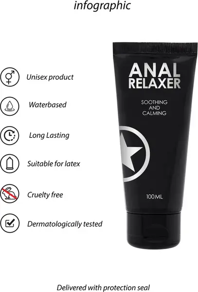 Ouch! Anal Relaxer Gel 100ml - Gentle Comfort Formula for Intimate Care