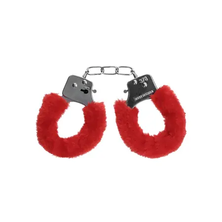 LoversPremium Furry Handcuffs with Quick-Release Safety System, Black