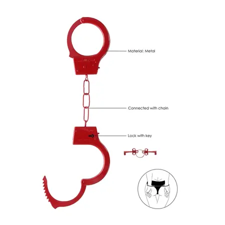 You2Toys Beginner's Handcuffs - Adjustable Metal Restraints with Quick-Release