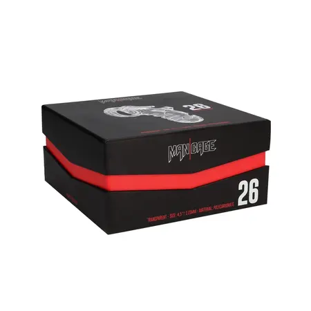 ManCage Model 26 клетка за пенис от поликарбонат, прозрачна, 11,5 см