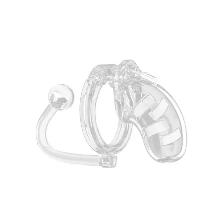 ManCage Model 10 Polycarbonate Chastity System with Plug 3.5
