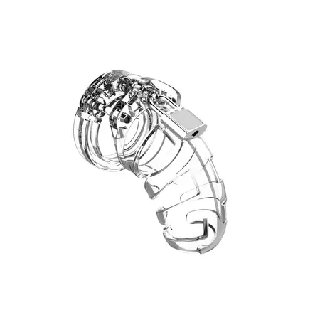 ManCage Model 02 клетка за пенис от поликарбонат, черна, 9 см