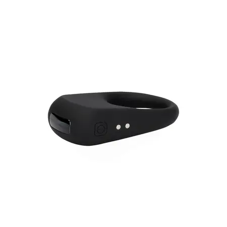 Loveline Vibrating Rabbit Ring Black - Flexible Silicone Stimulation System