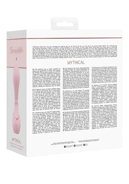 Mythical Air Pulse Intimate Device 10-Speed Silicone Pink USB Rechargeable
