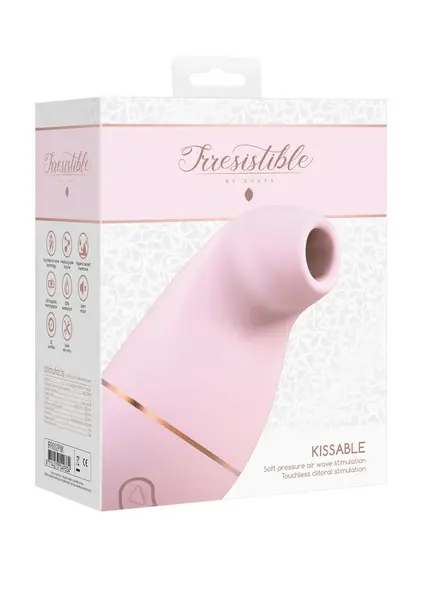 Kissable Intimate Airwave Vibrator by Shots - Waterproof, Silicone, USB