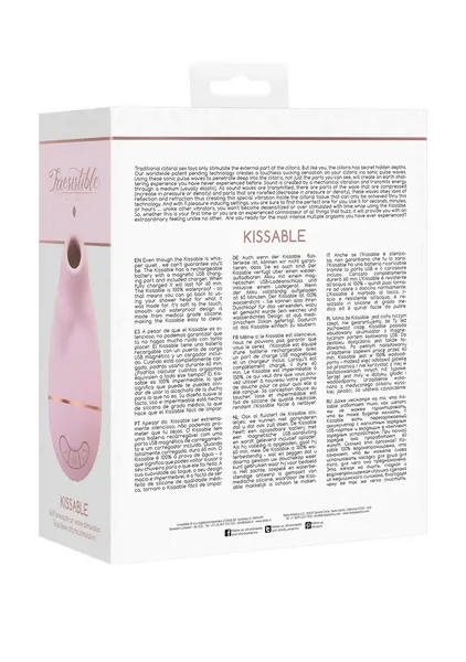 Kissable Intimate Airwave Vibrator by Shots - Waterproof, Silicone, USB