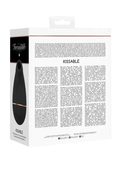 Kissable Irresistible Airwave System - Waterproof, Rechargeable, Pink
