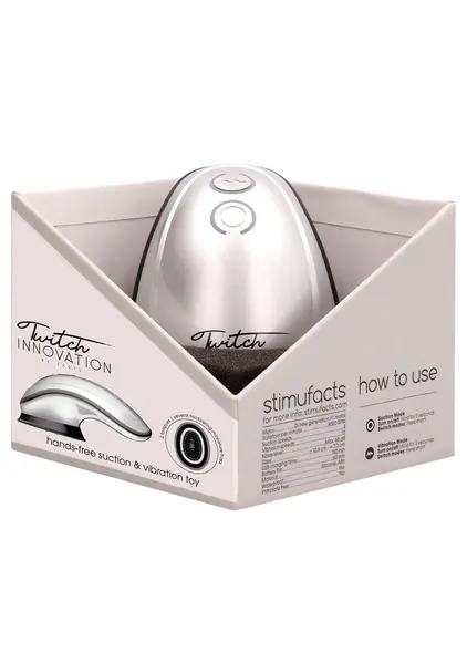 Twitch Intimate Suction & Vibration Device, Hands-Free, Compact Design
