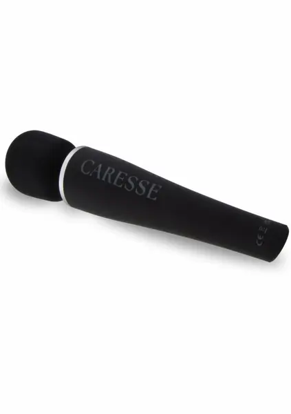 CARESSE Pro Wand Massager 8000rpm IPX7 Silicone 30.6cm Black