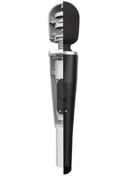 CARESSE Pro Wand Massager 8000rpm IPX7 Silicone 30.6cm Black
