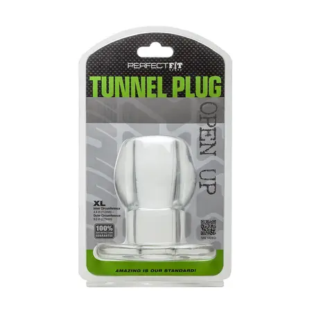 Perfect Fit Tunnel Plug XL Clear - Hollow Anatomical Plug 4