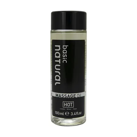 HOT Massage Oil Natural 100 ml - Vitamin E Enriched, Unscented Formula