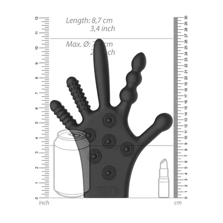 FistIt Silicone Stimulation Glove - Multi-Textured Intimate Accessory