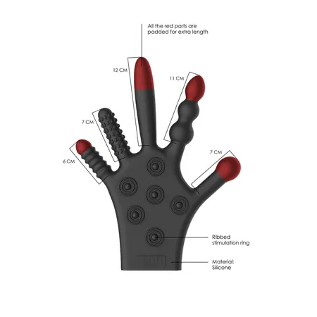 FistIt Silicone Stimulation Glove - Multi-Textured Intimate Accessory