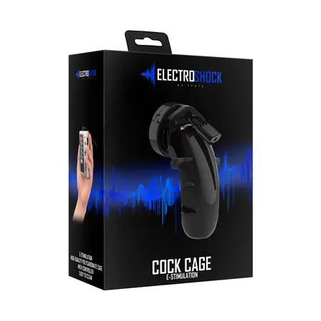 Shots Electroshock Polycarbonate Intimate Cage with E-Stimulation System