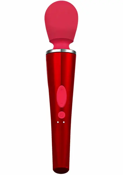 CARESSE Compact Wand Massager 25cm IPX7 Silicone Rechargeable Black