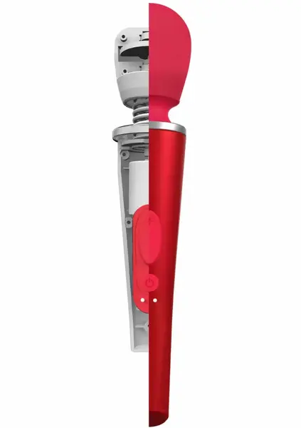 CARESSE Compact Wand Massager 25cm IPX7 Silicone Rechargeable Black