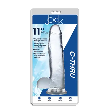 Blush Novelties Clear Crystal Model 28cm with Suction Cup Base